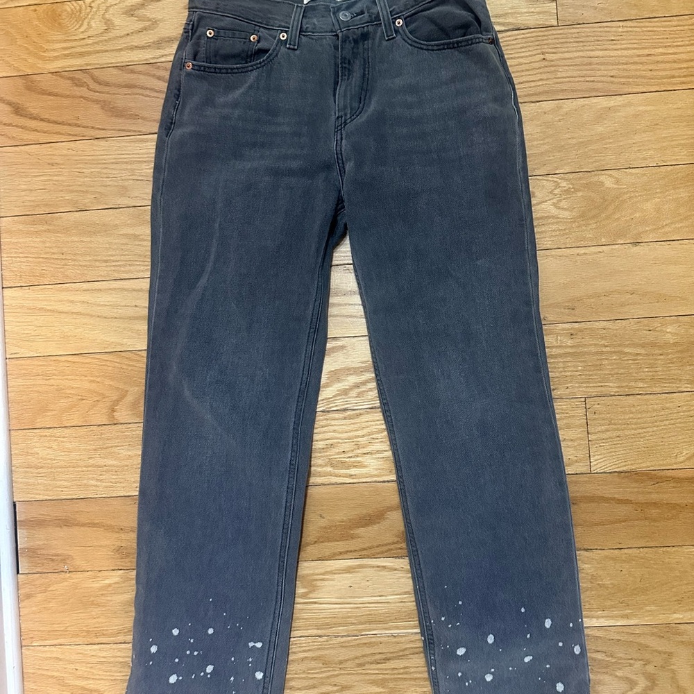 Levi Gray Splatter Jeans